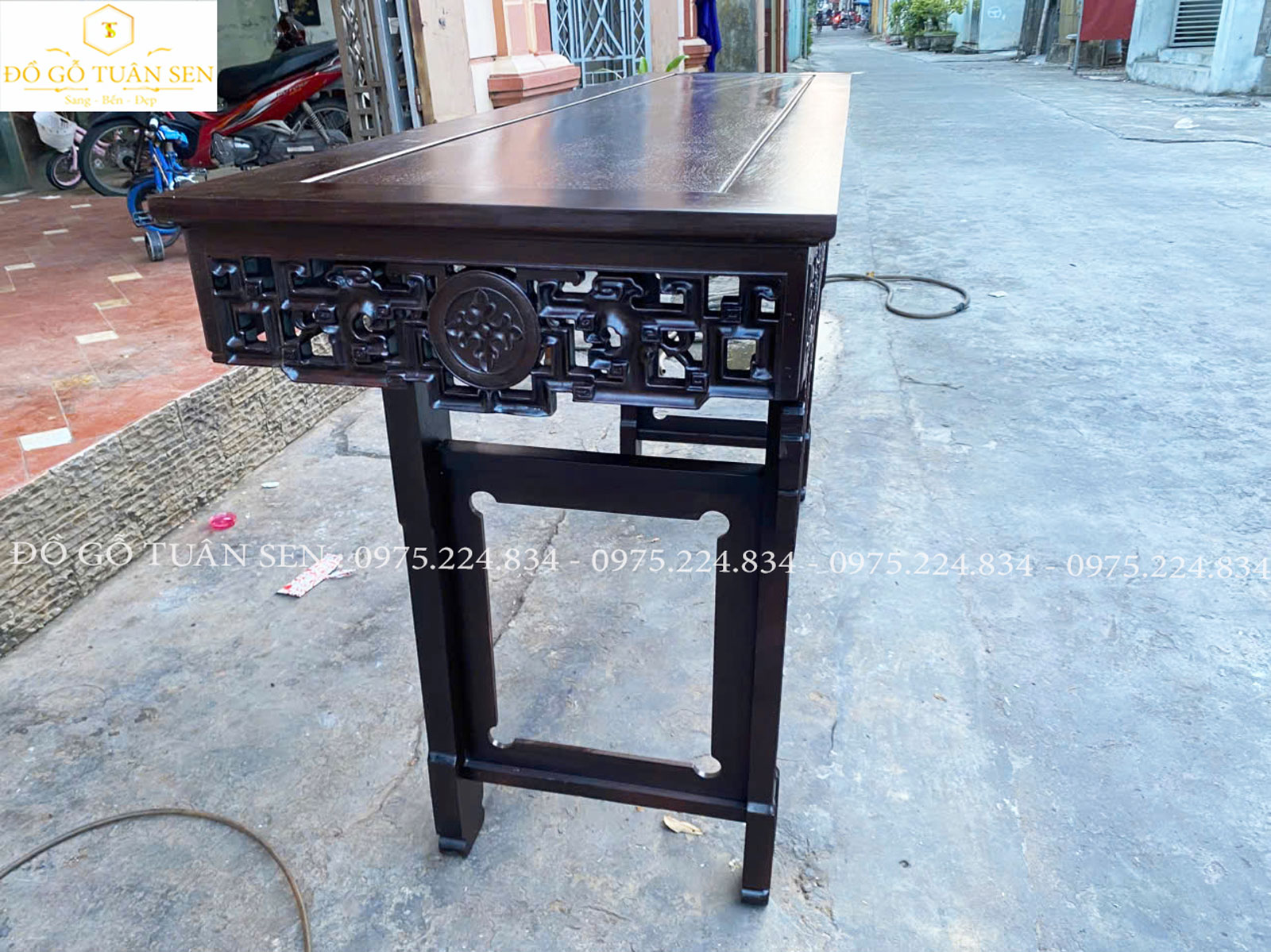 Thông tin kích thước bàn trung đường gỗ gụ